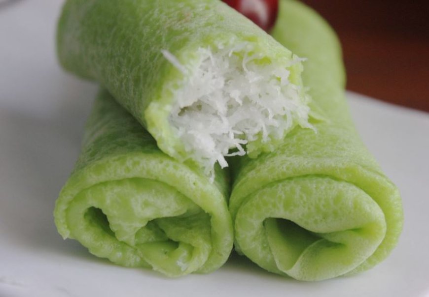 Kue Dadar Gulung Kelapa Muda