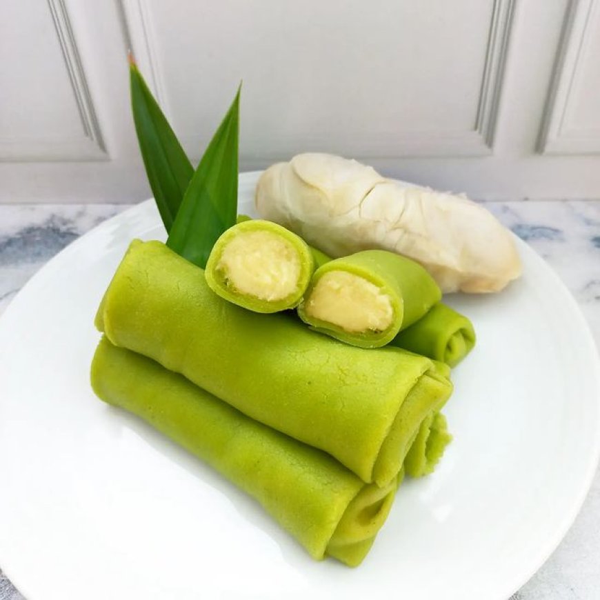Kue Dadar Gulung Durian Medan