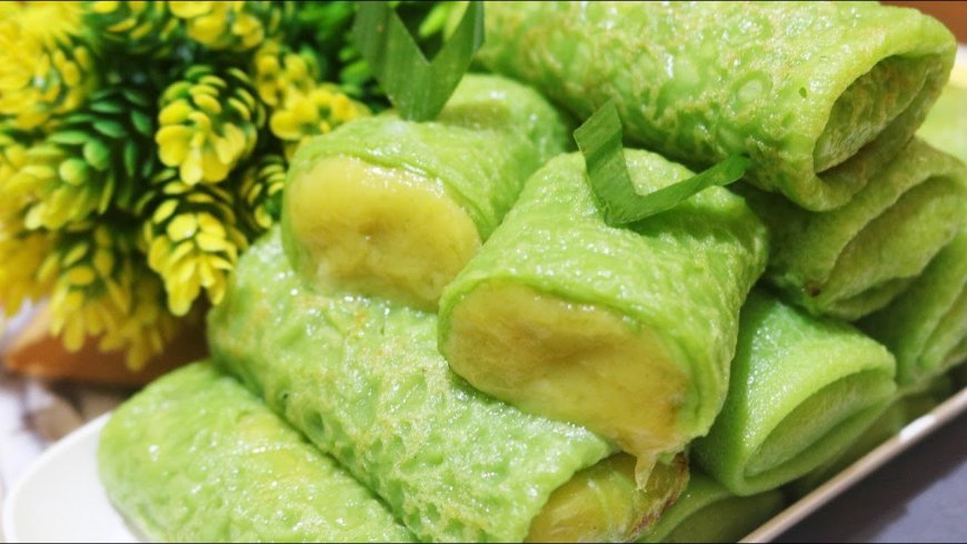 Kue Dadar Gulung Kelapa Muda Durian