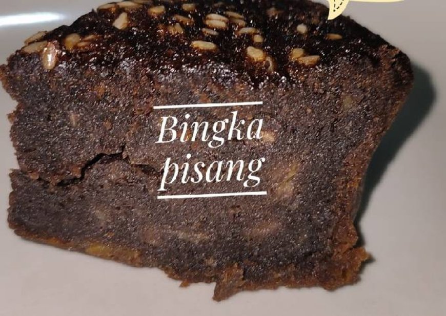 Bingka Pisang Cokelat