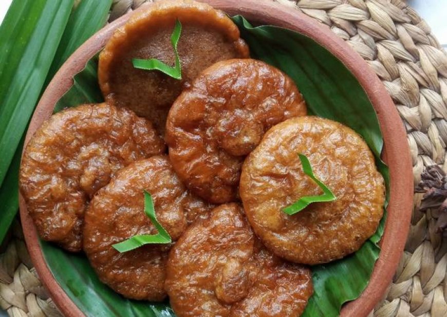 Kue cucur pandan cokelat