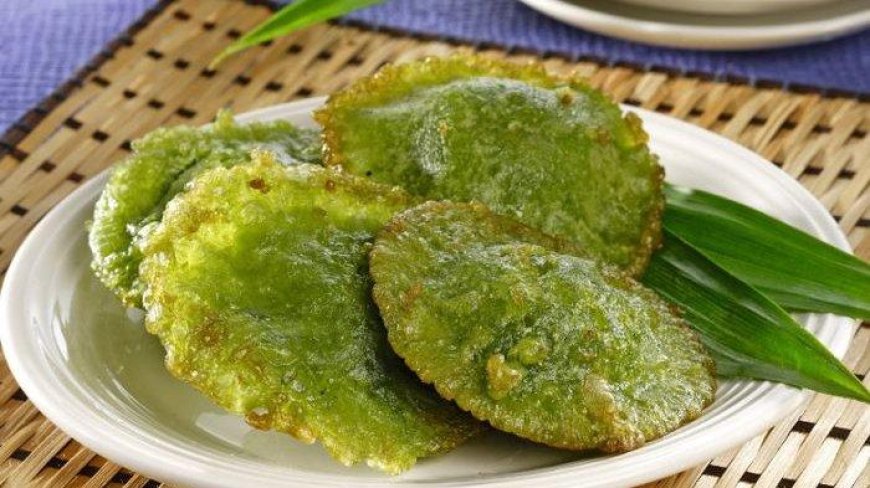 Kue cucur kacang hijau cokelat