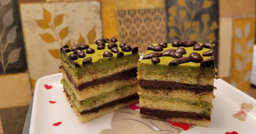 Bolu Kukus Matcha Red Bean