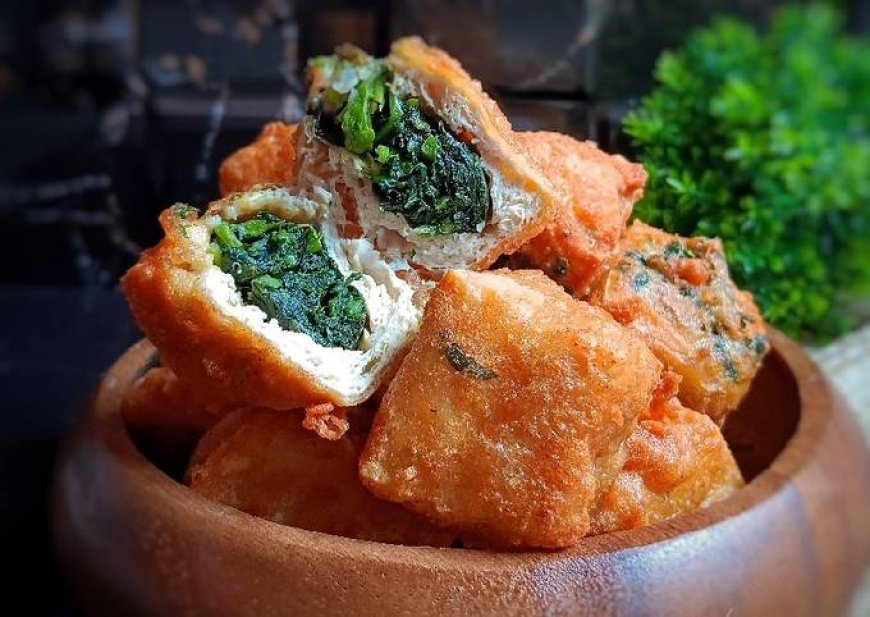 Tahu Goreng Isi Bayam