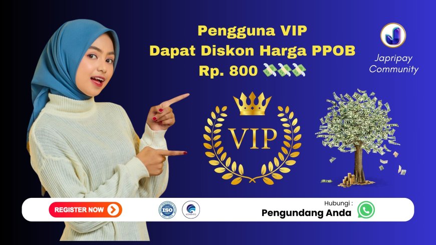 List Paket di Aplikasi Japri Pay untuk Upgrade ke VIP