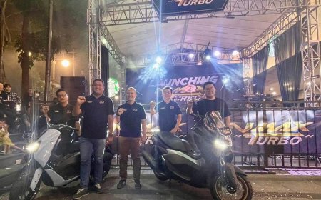 Meriahnya Acara Launching NMAX "TURBO" di Pusat Kota Bandung