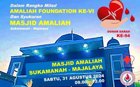 Amaliah Foundation : Donor Darah Yuk!