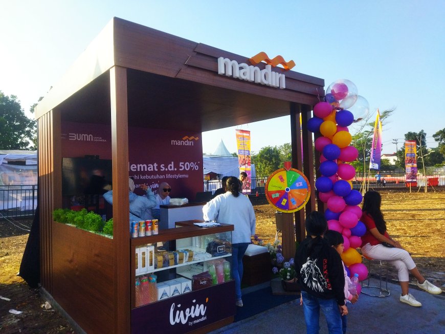 Booth Bank Mandiri Hadir di Electric Karting Race Bandung 2024