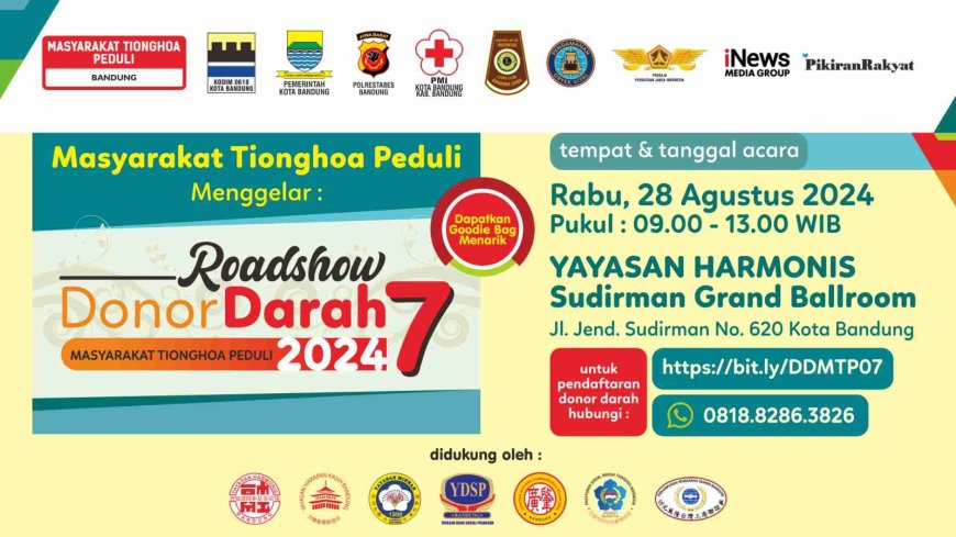 Ramaikan Roadshow Donor Darah Bandung 2024 !