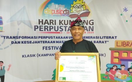 Rutan Kelas 1 Bandung Dapat Penghargaan dari Dispusipda Jabar