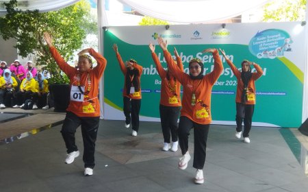 Kader Posyandu Kalimantan Utara Ikuti Lomba Senam