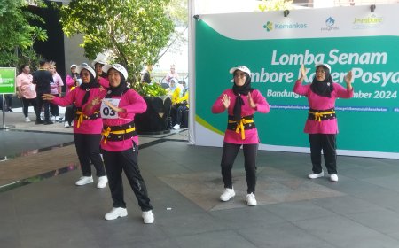 Kader Posyandu DIY Ikuti Lomba Senam