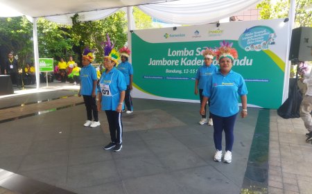 Kader Posyandu Papua Barat Ikuti Lomba Senam