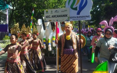 Kecamatan Arcamanik Juara 2 Pawai Kendaraan Hias Bandung 2024