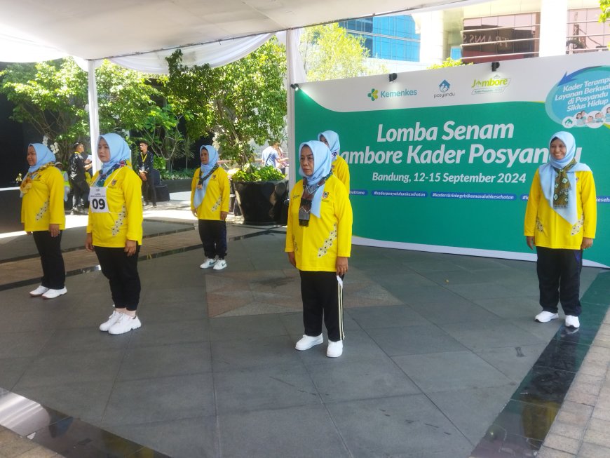 Kader Posyandu Kalimantan Selatan Ikuti Lomba Senam