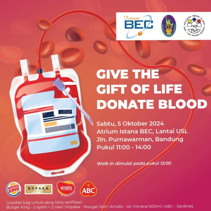Lions Club Bandung Liberty Gelar Donor Darah