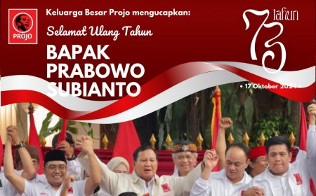 PROJO Bandung: Selamat Ulang Tahun Pak Prabowo