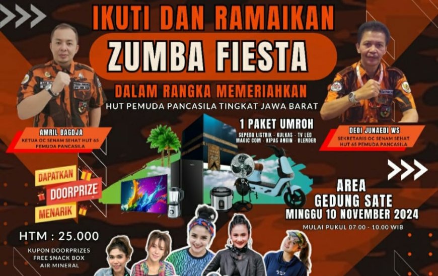 Ikuti & Ramaikan Zumba Fiesta 2024 Dalam Rangka HUT PP Ke 65 Tahun