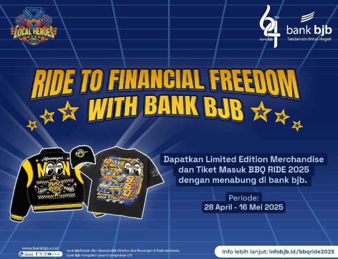 bank bjb Featuring BBQ Ride, Hadirkan Promo Hadiah Merchandise Eksklusif