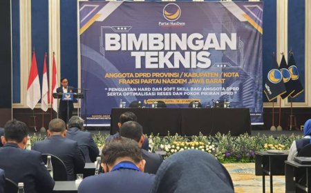 DPW Partai Nasdem Jabar Gelar Bimtek untuk Perkuat Kohesivitas & Kapasitas Kader  DPRD