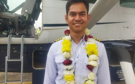 Penerbangan Perdana Susi Air Rute Yogyakarta-Bandung, Capt. Fauzan Terbangkan Pesawat & Disambut Meriah