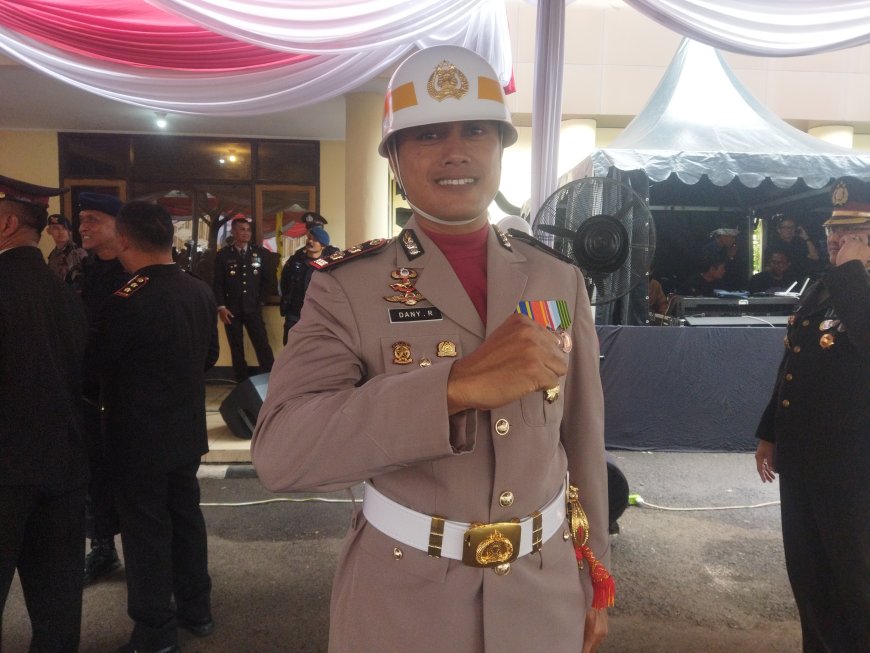 Sebuah Kebanggaan, AKBP Dany Rimawan jadi Komandan Upacara HUT POLRI ke-79 di Mapolda Jabar