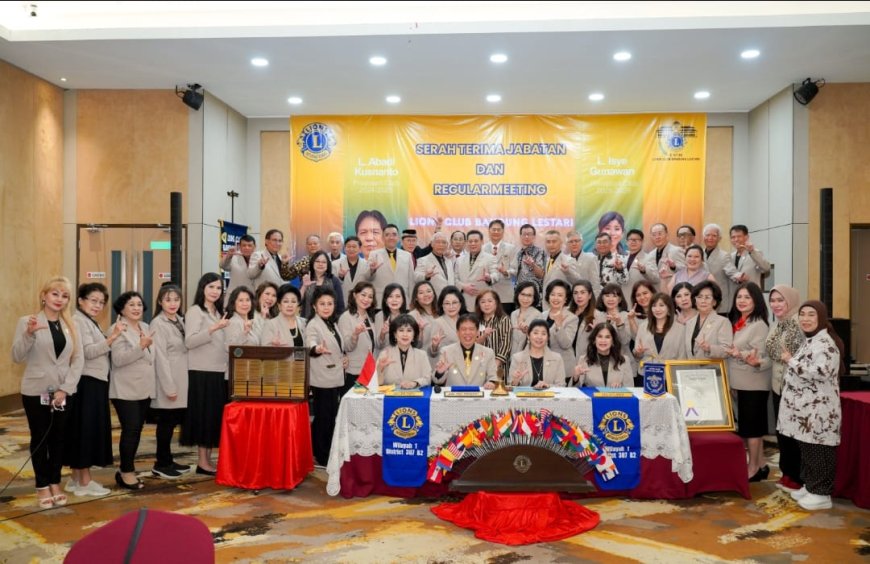Lions Club Bandung Lestari Gelar Pelantikan & Serah Terima Jabatan Pengurus Baru Periode 2025-2026