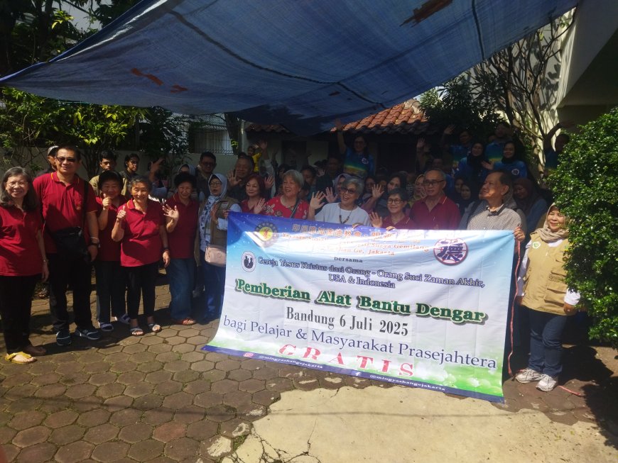 Yayasan Sosial Moral Sejati Surya Gemilang Bagikan Alat Bantu Dengar Gratis bagi Warga Prasejahtera di Vihara DharmaLoka - Tagten Ling Bandung