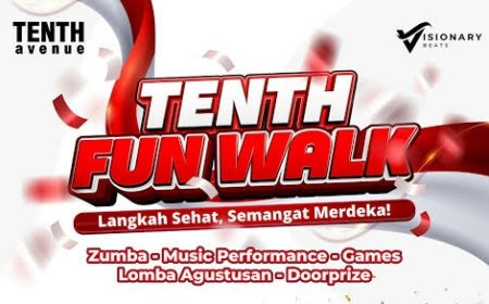 Tenth Avenue Mall Gelar Fun Walk 5K 2025 Bertema “Langkah Sehat, Semangat Merdeka!”