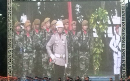 Upacara Penurunan Bendera Merah Putih di Gasibu Berlangsung Khidmat, Dipimpin AKBP Iyus Ali Yusuf