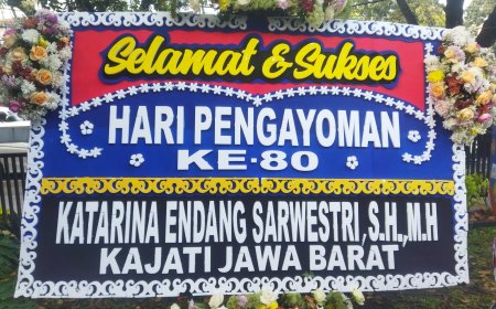 Kajati Jabar Kirimkan Karangan Bunga untuk Kemenkum Jabar di Hari Pengayoman ke-80