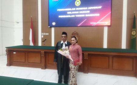 Agus Budiono, S.H. dari PPKHI Resmi Diambil Sumpah sebagai Advokat di PT Bandung