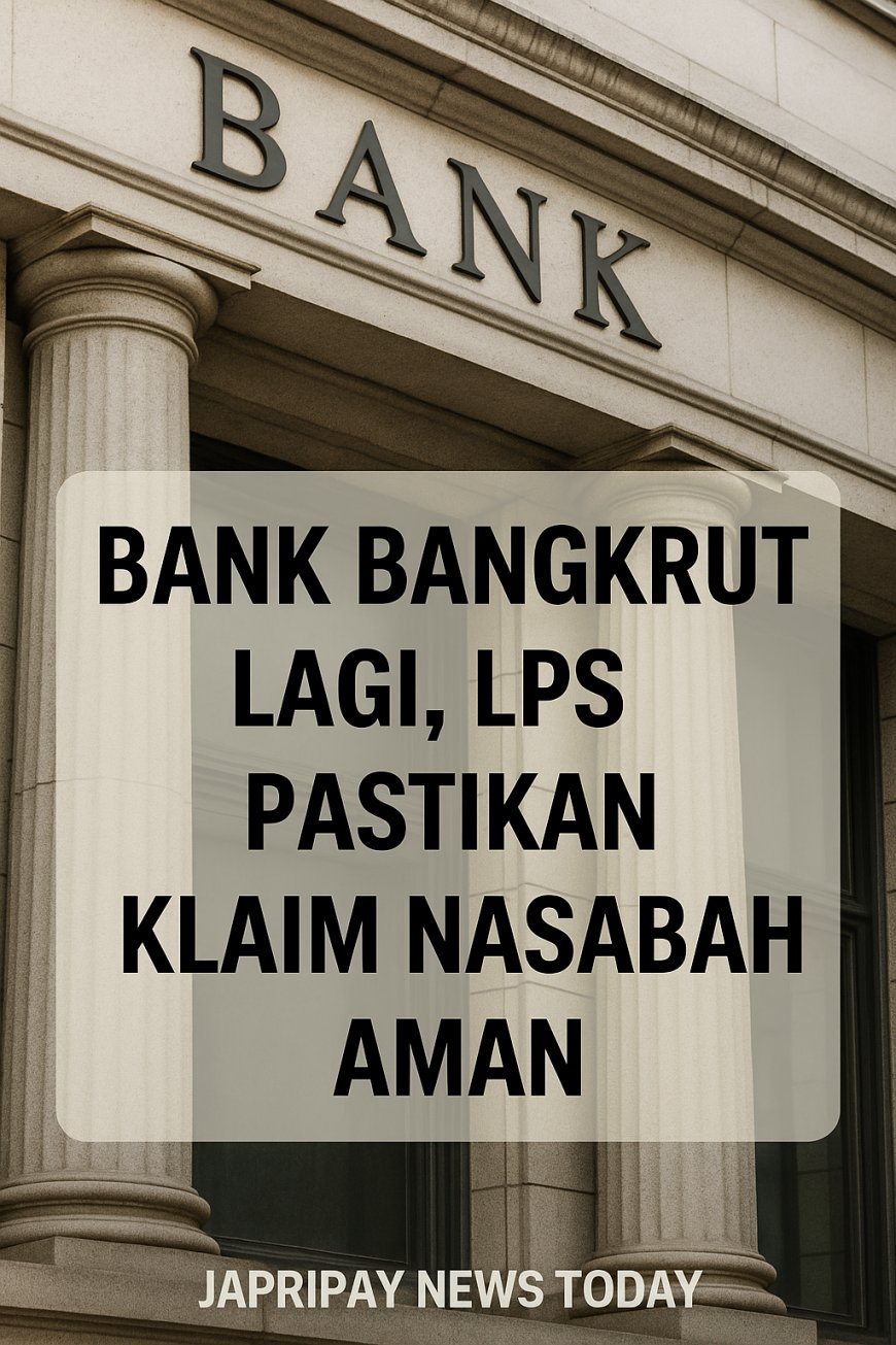 Bank Bangkrut Lagi, LPS Pastikan Klaim Nasabah Aman