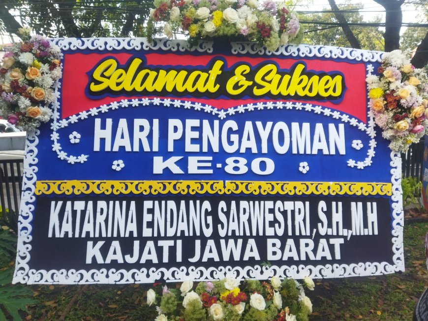 Kajati Jabar Kirimkan Karangan Bunga untuk Kemenkum Jabar di Hari Pengayoman ke-80