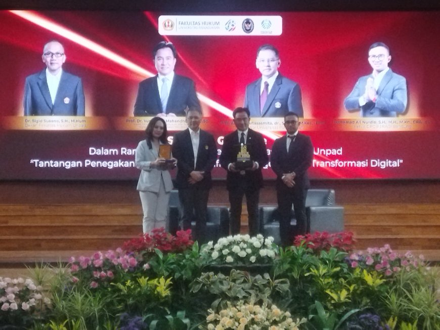 Ketua DPC PERADI Berikan Sambutan di Studium Generale Bersama Menko Kumham Imipas RI Prof Yusril Ihza Mahendra