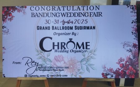 Rey Manlyuomo Beri Ucapan Selamat untuk Bandung Wedding Fair 2025
