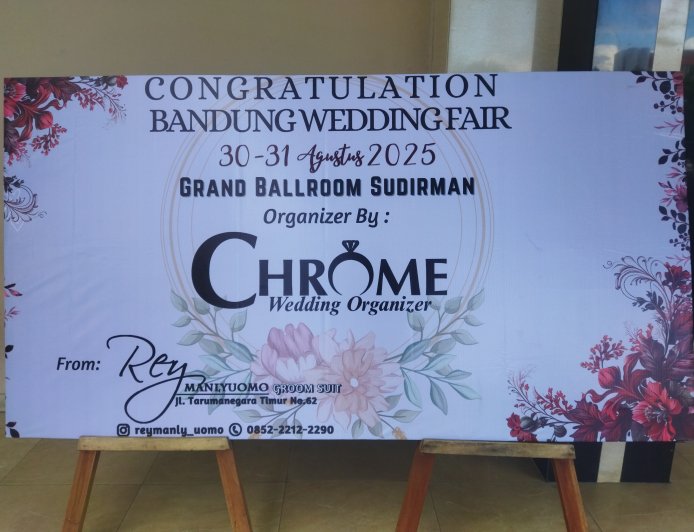 Rey Manlyuomo Beri Ucapan Selamat untuk Bandung Wedding Fair 2025