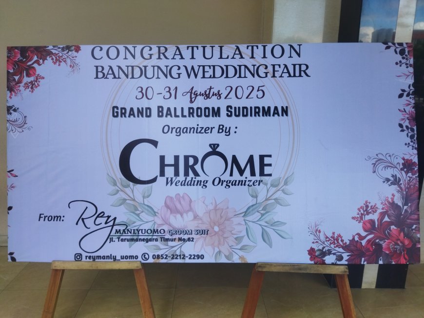 Rey Manlyuomo Beri Ucapan Selamat untuk Bandung Wedding Fair 2025